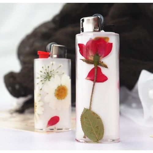 2Pcs Universal Cigarette Lighter Cover Silicone Resin Mold Cigar Lighter Protective Punch Epoxy Resin Mold Art Crafts