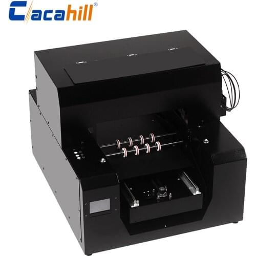 6-color inkjet multi-function LED UV flat cylindrical printer A3 for mobile phone case/bottle/glove/PVC card colorful printing