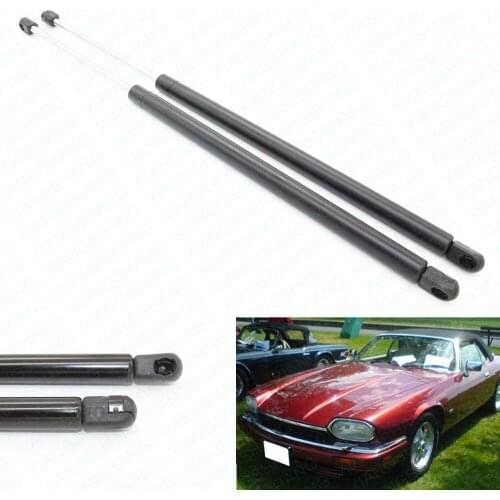 Auto Front Hood Bonnet Lift Supports Shock Gas Struts Spring for Jaguar XJS 1992 1993-1996 500mm Coupe Without Cyl Lock Front