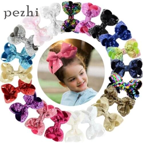 Sequins Bowknot Headwear DIY Headdress Sequined Bow Fishtail Knot Headbands Hairpins Headpieces Girls Hair Accessories