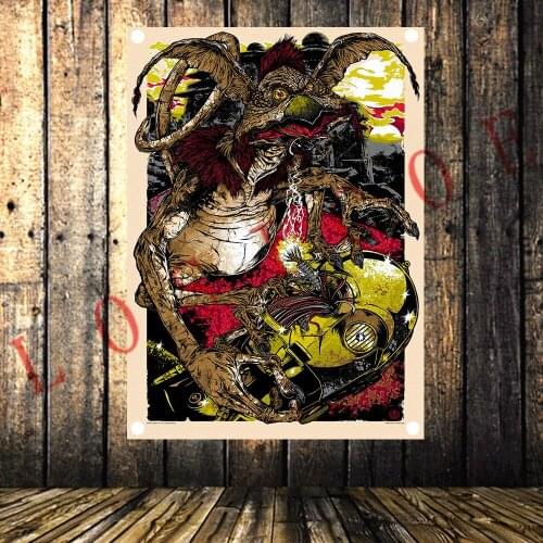 Grim Reaper HD Retro Rock and Roll Band Flag Heavy Metal Tattoo Banners Music Studio Bedroom Background Wall Decoration