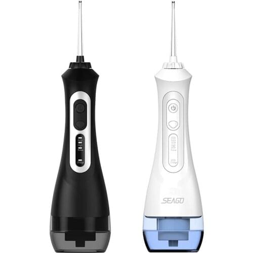 Seago Cordless Water Flosser Electric Oral Irrigator 3 Modes USB Rechargeable Long Standby Waterproof Oral Clean Machine Adults