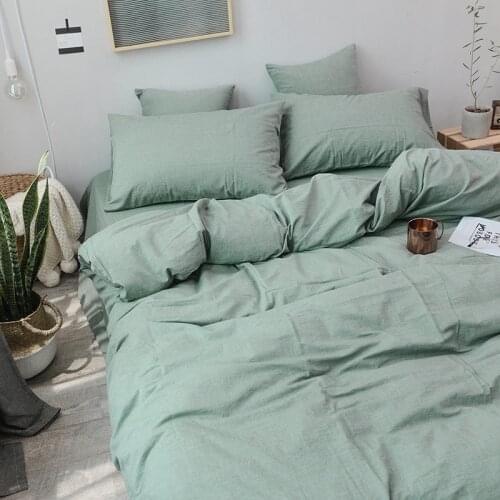 Japan style Wash cotton 3pcs duvet cover sets(1pcs duvet cover+2pcs pillowcase)/100% cotton bedding sets