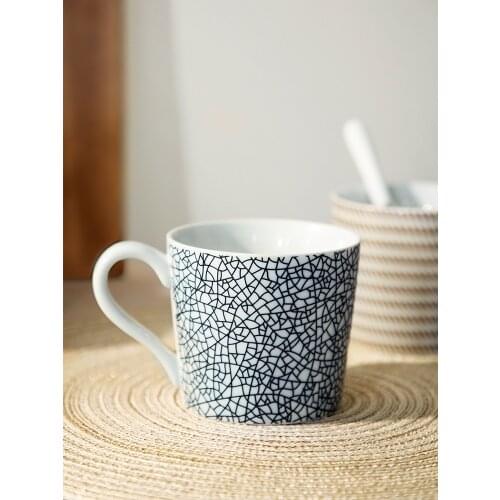 Mug Creative CeramCreative Style Retro Mug Matte Ceramic Coffee Cup Breakfast Cup Couples Tea Cups Mug Western High capacity