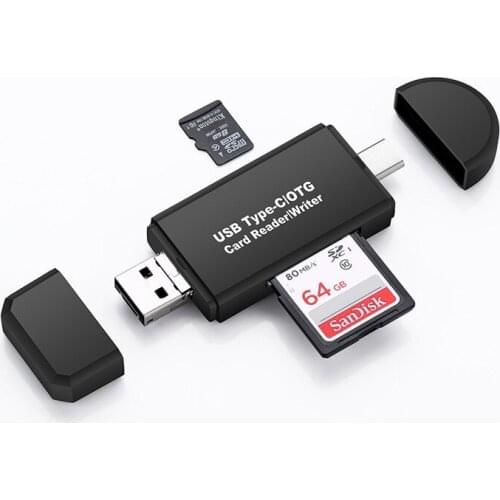 Mini TF Card Camera SD Card Type-C Multi-Function OTG Card Reader