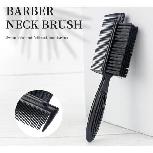 Soft Fiber Hair Dust Brush Barber Neck Brush Facial Beard Hair Sweeping Brush Double-sided Design Hair Oil Head Styling Tools