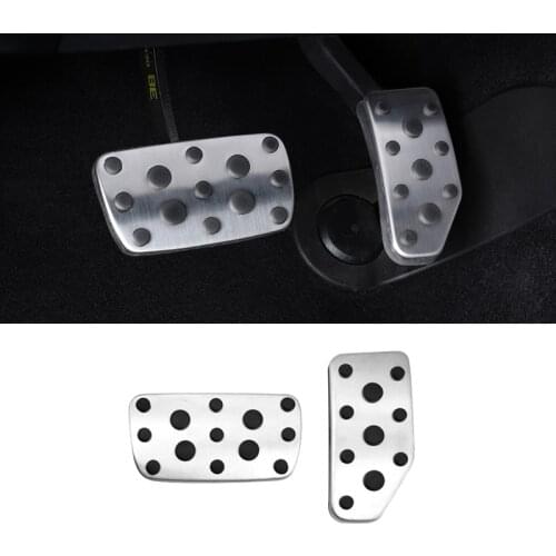 Stainless Car Accelerator Footrest Pedal Clutch Brake Pedals Cover Case For Subaru Forester 2019-2021 XV 2018-2021 Accessories