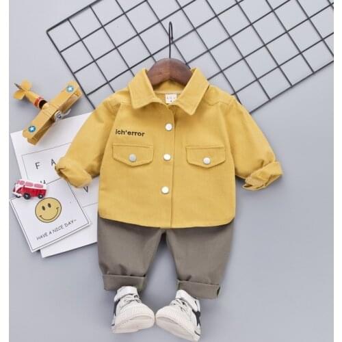 Children Clothing Spring Autumn Baby Boys Girls Clothing Set Coat Pants 2Pcs/sets Kids Infant Clothes Toddler Fashion Tracksuit