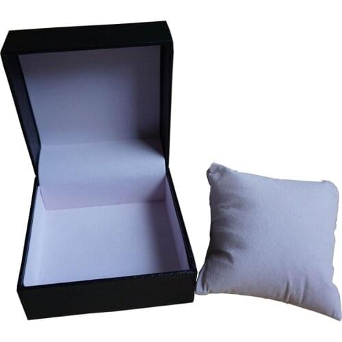 Wholesale/Custom logo/letters Clamshell Box Paper Plastic Black Watch Box Gift Promotion Box Case with Logo Jewelry Box Hour