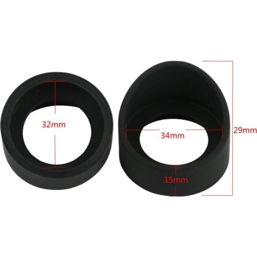 2Pcs/Set 34mm Diameter Rubber Eyepiece Cover Guards For Binocular Biological Stereo Microscope Telescope Monocular Binoculars