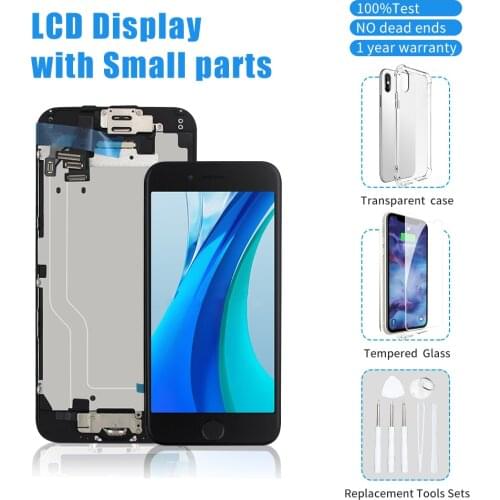 For iPhone 6 6S Plus Lcd display 3D touch screen with front camera home button Replacement full assembly set complete