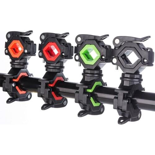 Bicycle Universal LED Light Flashlight Mounting Holder 360 Degree Rotation Clip new