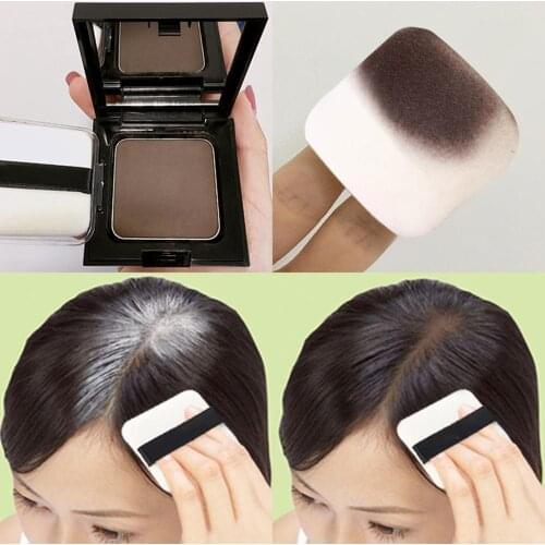 Waterproof Hair Shadow Powder Edge Control 3 Colors Hair Line Powder With Puff Makeup Hair Concealer Cover Hair