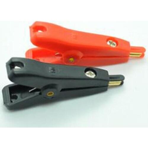 1pc SMD Test Clip full of Copper Gilded Red/Black/White