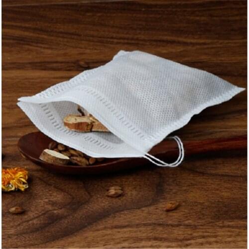 100Pcs/Lot Teabags 5.5 X 7CM Empty Scented Tea Bags Food Grade with String Seal Filter Paper for Herb Loose Tea Bag Bolsas De Te