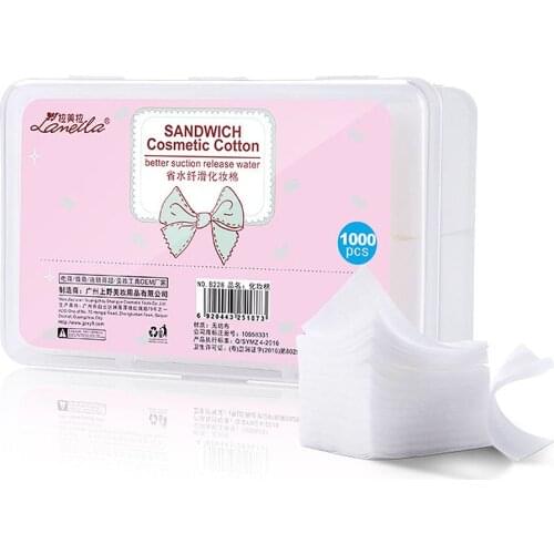 1000PCS/Set Disposable Makeup Cotton Wipes Soft Makeup Remover Pads Facial Cleansing Paper Wipe Cosmetic Cotton Pad Make Up Tool