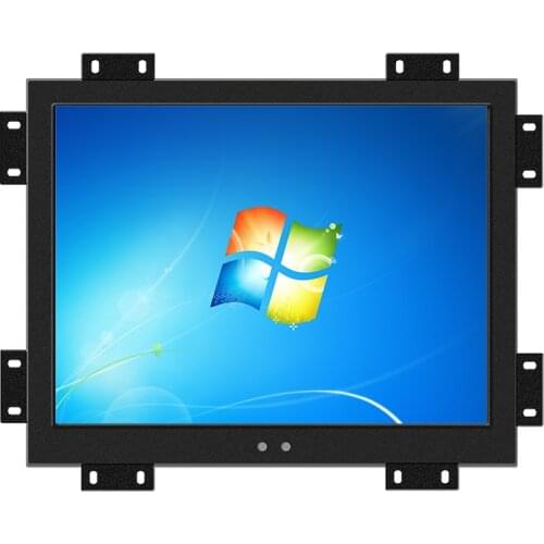 17" Lcd Monitor for Industrial Computer Display Desktop Screen VGA HDMI DVI USB interface Resistance Touch Screen