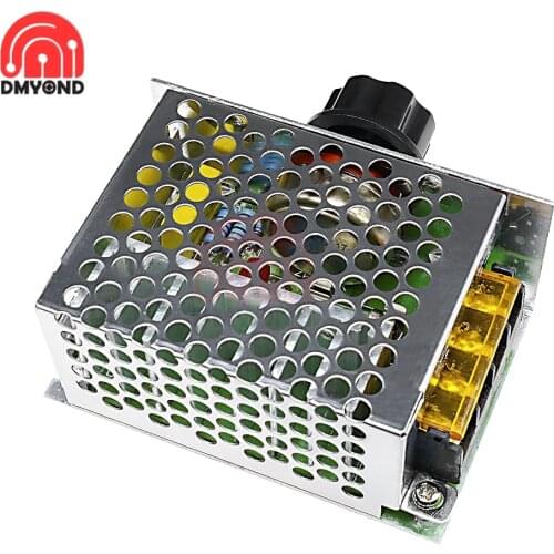 4000W AC 110V-220V SCR Electric Voltage Regulator Motor Speed Controller Dimmers Dimming Speed With Temperature Insurance