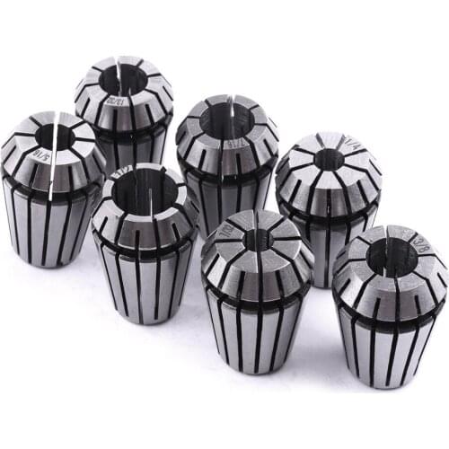 7Pcs/Lot ER20 Collet Chuck Tool Bits Holder Multi-size 1/2''-13/32'' Precision Spring Collet Set For CNC Milling Lathe Tools New