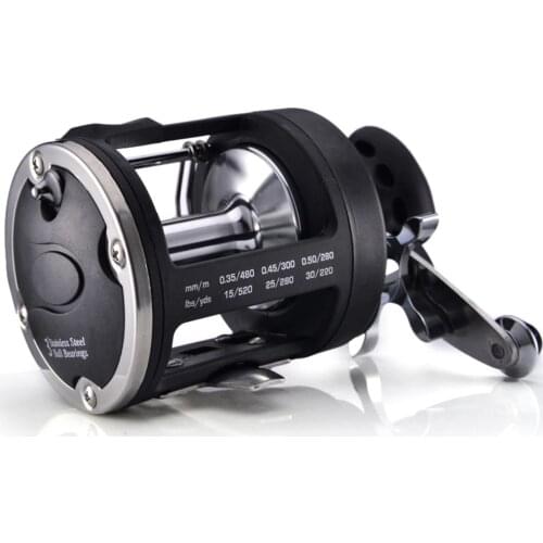 AI-SHOUYU New Trolling Drum Fishing Reels TSSD3000/4000 Right Hand 3+1BB 3.8:1 Matel Spool Fishing Reel Pesca Fishing Tackle