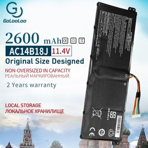 Golooloo AC14B18J Laptop Battery for Acer Aspire E3-111 E3-112 E3-112M ES1-531 B116 MS2394 B115-MP AC14B13j N15Q3 N15W4 2600 mAh