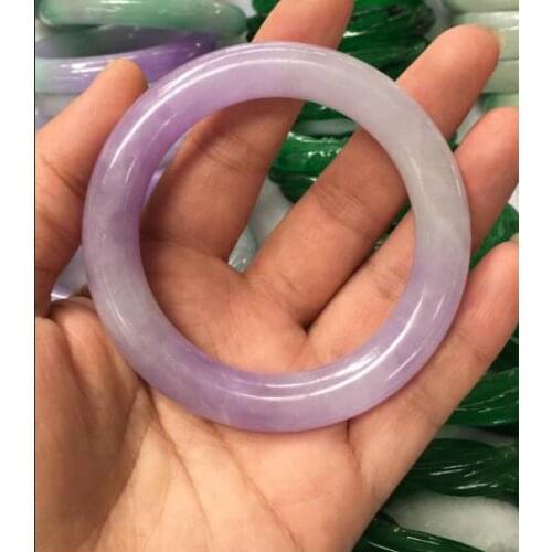 Free Shipping fine jewelry Beautiful Real Natural JADEs Jadeite Bangle Round bar Bracelet