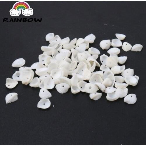 Natural White Shell Loose Beads For Decoration Jewelry Making DIY Accessories 10mm 100pcs