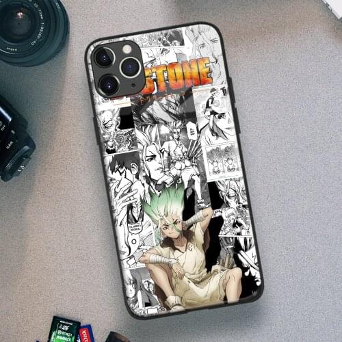 Ishigami Senkuu Dr STONE Manga Anime Soft TPU Glass Phone Case for IPhone SE 6s 7 8 Plus X Xr Xs 11 12 Mini Pro Max Samsung