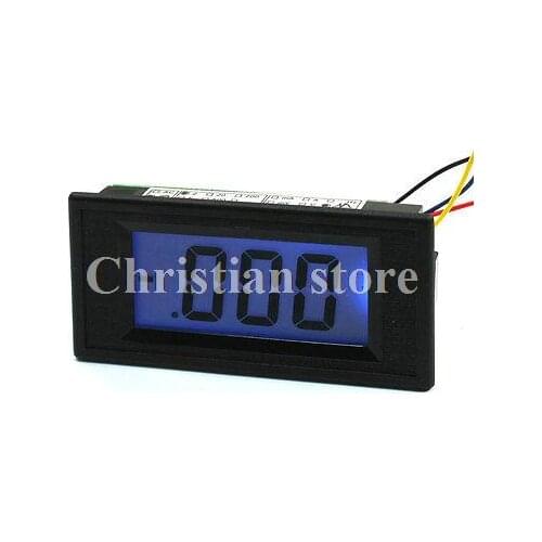 Digital Blue LCD Display 7Segment 4 Digit 2M Ohm Resistance Meter