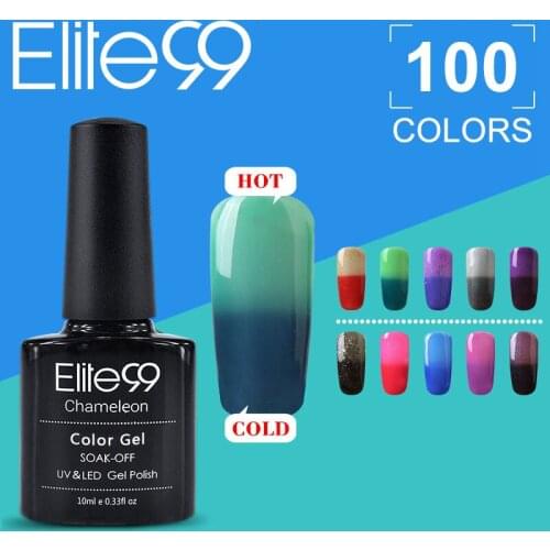Elite99 Mood Temperature Changing Nail Gel 10ml UV Nail Polish Gel Varnish Thermal Color Change Nails Gel Polish