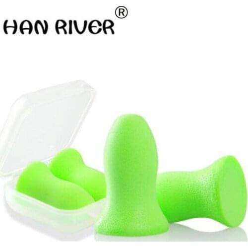 HANRIVER 2018 Preventing noise slow rebound memory cotton earplugs for men and women sleep snoring professional noise insulation