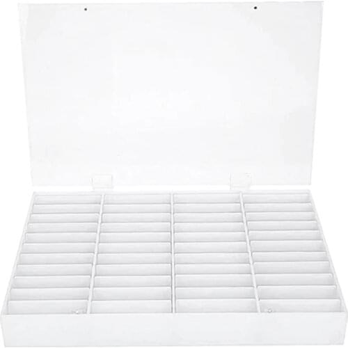 63HC 44 Grids Fake Nail Tips Color Display Holder Storage Box for Nails Art Decoration Container