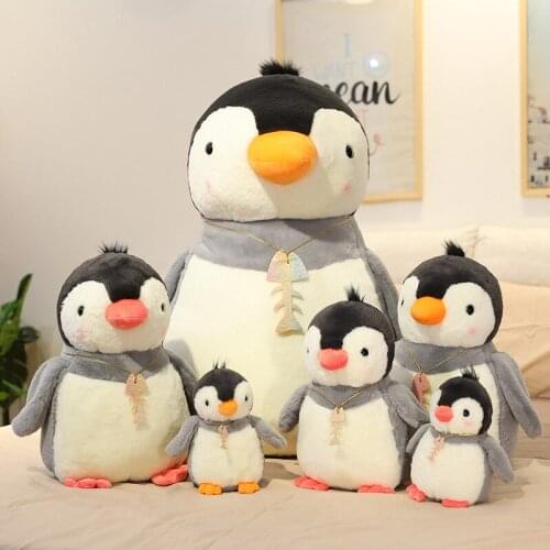 Simulation Fashion Penguin Doll Skin-friendly and Comfortable Plush Stuffed Toy Aquarium Cute Doll Doll Children Birthday Gift