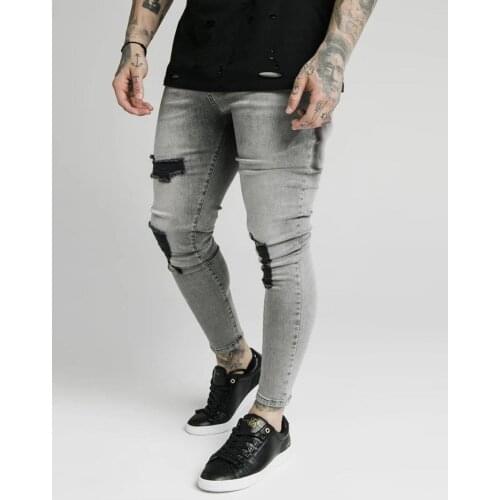 SikSilk Washed Zipper Mens Jeans