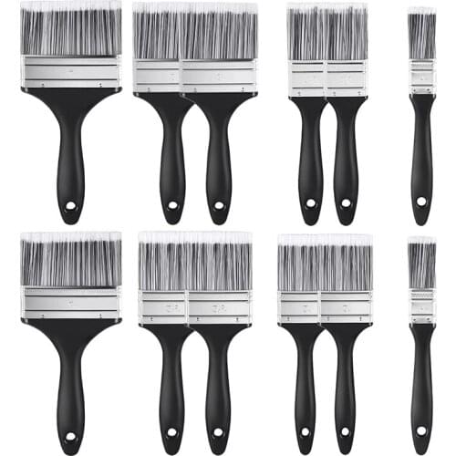 12 Pieces Fence Brush Paint Brush Set Decorating Brushes for Furniture Wall Painting Bristle Suitable for All Paints
