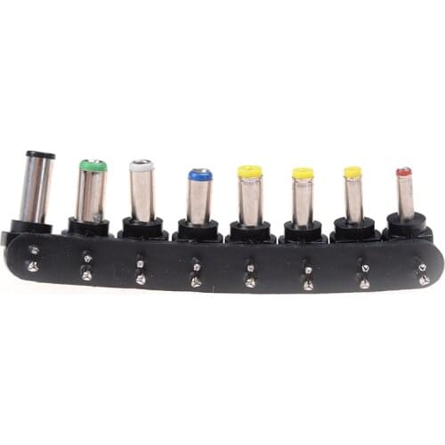 Laptop Charger Adapter Tip Universal DC Plugs for Laptop AC Power Adapter Computer Tips Connectors for Notebook 8pcs/set