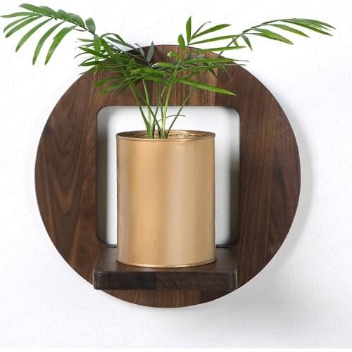 Wall hanging flower rack hanging solid wood rack wall hanging orchid rack durable material hard