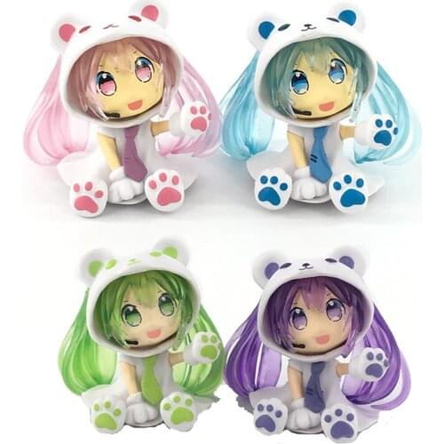 The New Anime Hatsune Miku Figure Model Doll Desk Car Decoration Birthday Christmas Gift Collection Toy