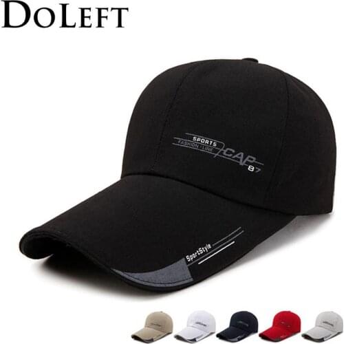 Outdoor Baseball Caps For Men Solid Color Letter Visor Fishing Hat Summer Sports Style Casual Snapback Dad Hat gorras de béisbol