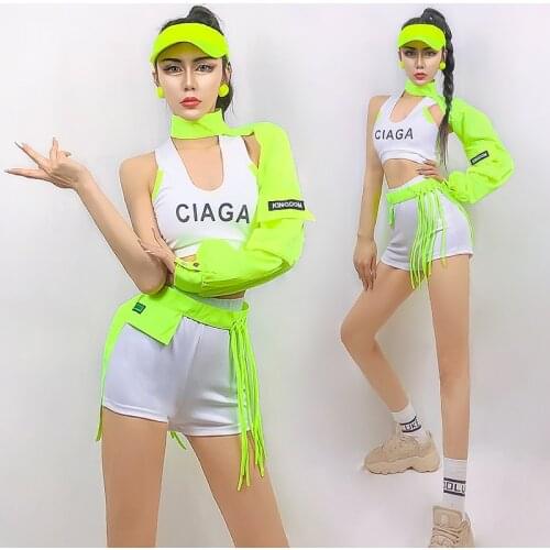 Sexy Jazz Dance Costumes Ds Performance Clothes Nightclub GoGo Lead Dance Clothes Womens Group Korean Dance Performance Clothes