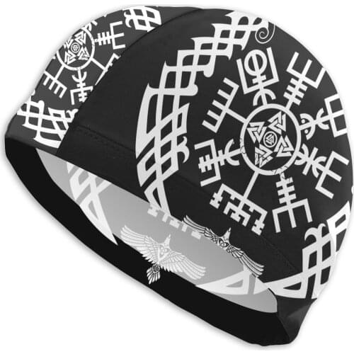 Mens Rollo Swim Caps Victory Or Valhalla Viking Bath Hats Swimwear For Swimming Pools