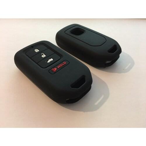 20pcs/Lot Rubber Silica Gel Cover FOB Key Protector For Honda CRV HRV EX EXL Accord Civic Pilot 4 Button Silicone Key Shell Case