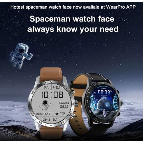 2021 Wireless Charging 300mAh Sports Smart Watch IP68 Waterproof Leather Smartwatch Men Watch Fitness Bracelet For Android Apple