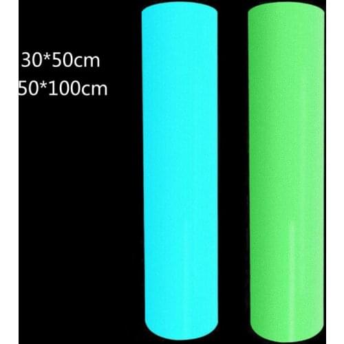 Glow in Dark PU Heat Transfer Vinyl Luminous Iron on T-Shirt Press Paper Sheet 97QE
