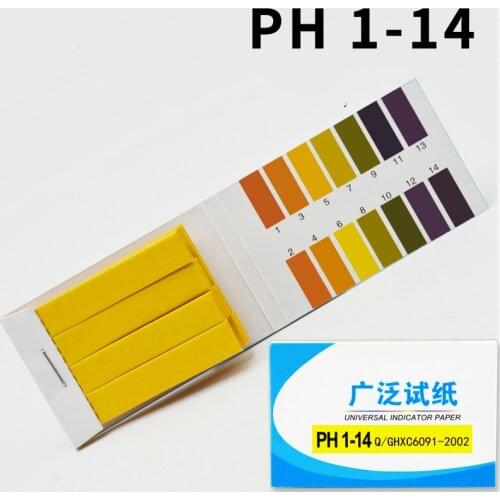 80 Strips PH 1-14 Test Strips Indicator PH Wide Range Test Paper Human Urine Measured Acid PH Test Paper