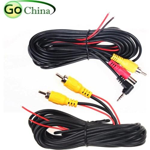 IaotuGo 6M 2.5mm Jack/RCA Video Cable For GPS Navigator, 6M 4 Pin Video Cable for Car DVR Recorder 4 Pin Video Extension Cable