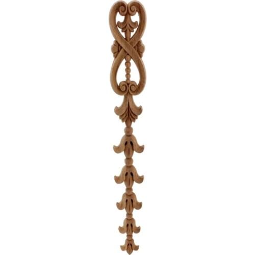 VZLX Wooden Decal Carved Hanging Supplies Corner Appliques Decoration Accessories Miniatures Europe Round Woodcarving Home Decor