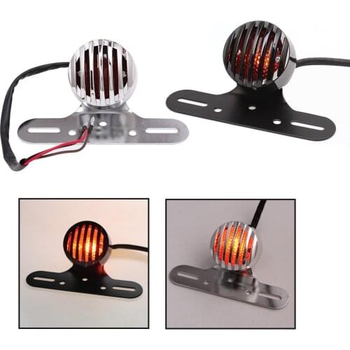 Motorcycle RED Tail Brake Lamp Taillight Moto Rear Brake Light For Harley Chopper Bobber Motorbike Accessories Cafe Racer Custom