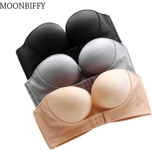 Sexy Strapless Bra Push Up Bras Women Seamless Invisible Bralette Backless Brassiere For Female Dress Wedding Underwear Lingerie