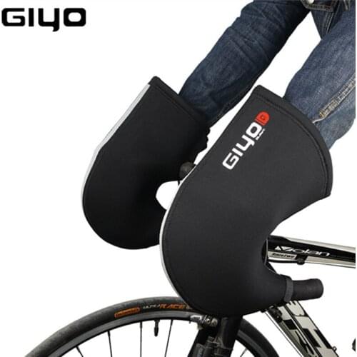 Winter warm gloves bicycle handlebar gloves windproof waterproof reflective slats outdoor riding mountain bike road bike gloves